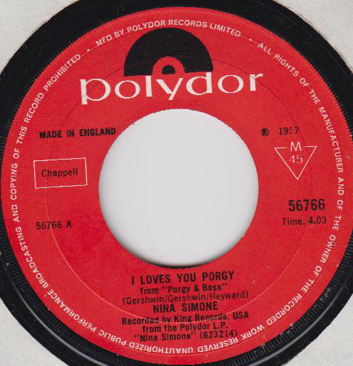 Accords et paroles I Loves You, Porgy Nina Simone