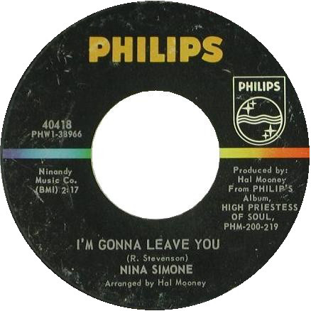 Accords et paroles Im Gonna Leave You Nina Simone