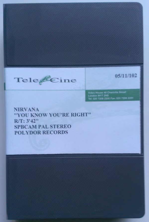 Accords et paroles You Know Youre Right Nirvana