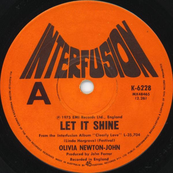 Accords et paroles Let It Shine Olivia Newton-John