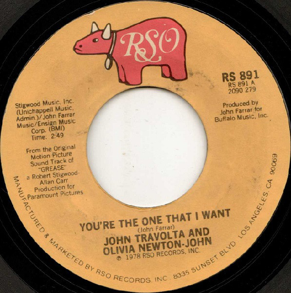 Accords et paroles The one that I want Olivia Newton-John