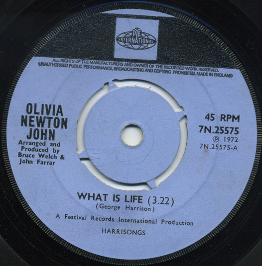 Accords et paroles What Is Life Olivia Newton-John
