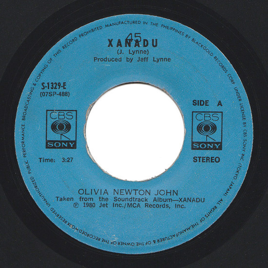 Accords et paroles Xanadu Olivia Newton-John