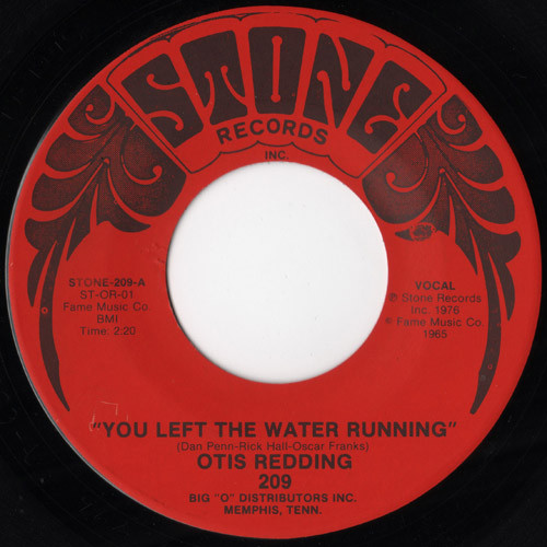 Accords et paroles You Left The Water Running Otis Redding