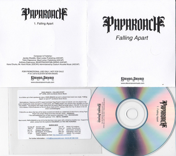 Accords et paroles Falling Apart Papa Roach