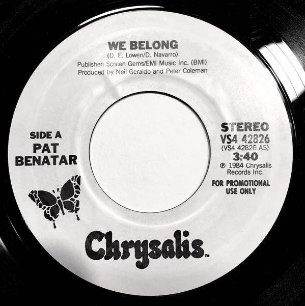 Accords et paroles We Belong Pat Benatar