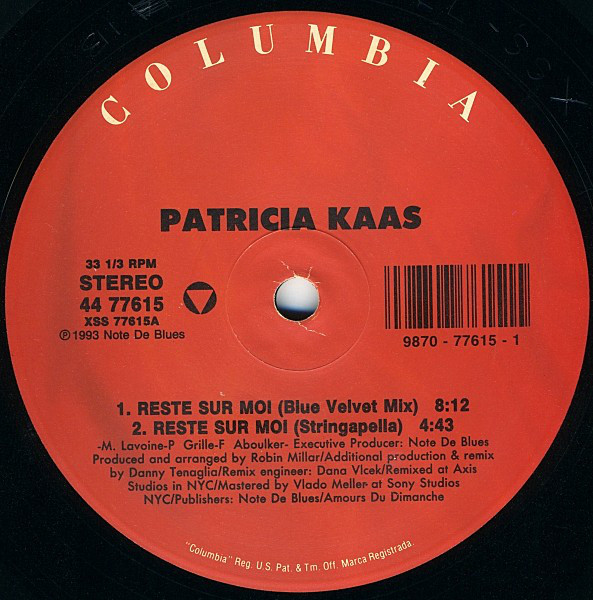 Accords et paroles Reste Sur Moi Patricia Kaas