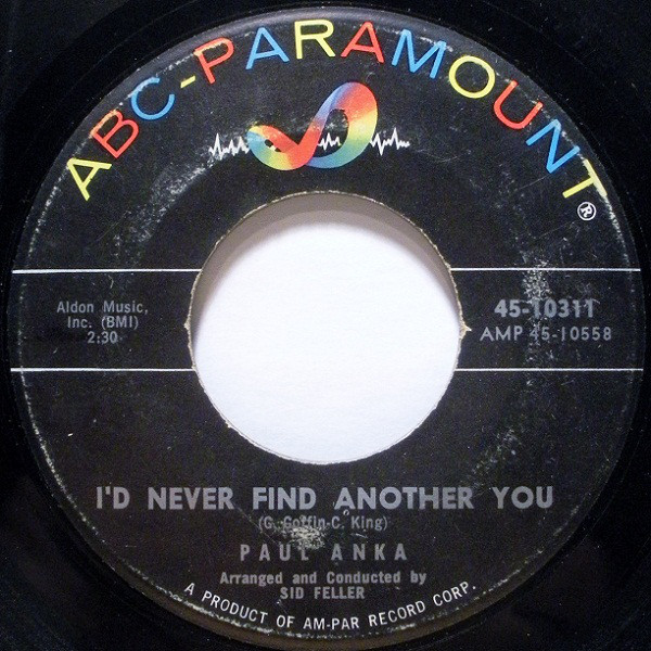 Accords et paroles Id Never Find Another You Paul Anka