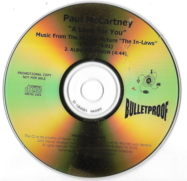 Accords et paroles A Love For You Paul McCartney