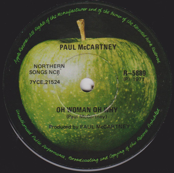 Accords et paroles Oh Woman Oh Why Paul McCartney