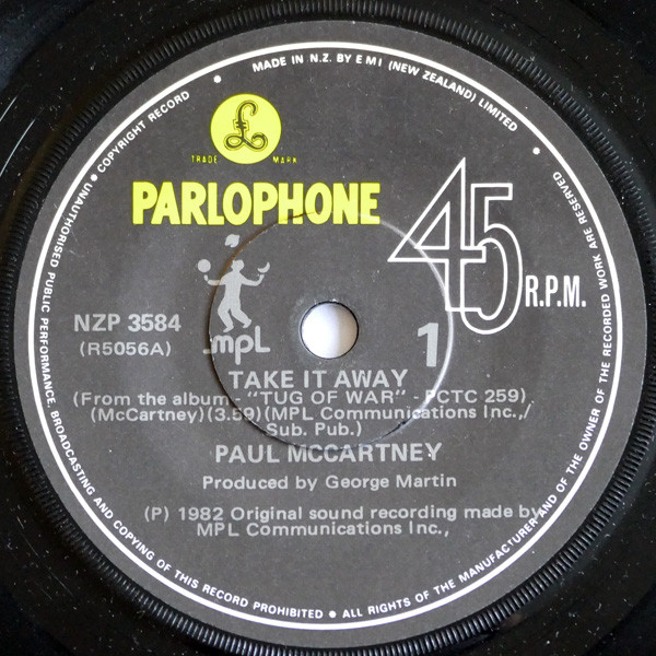 Accords et paroles Take It Away Paul McCartney
