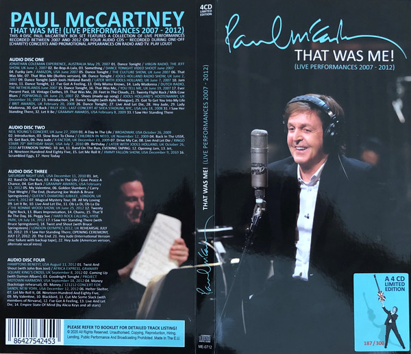 Accords et paroles That Was Me Paul McCartney
