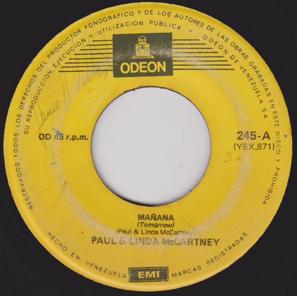 Accords et paroles Tomorrow Paul McCartney
