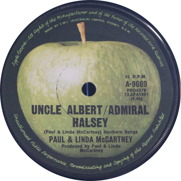 Accords et paroles Uncle Albert - Admiral Halsey Paul McCartney