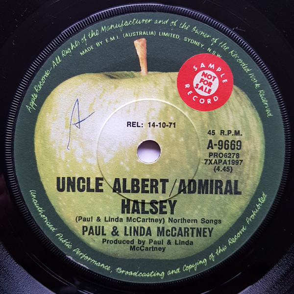 Accords et paroles Uncle Albert/Admiral Halsey Paul McCartney
