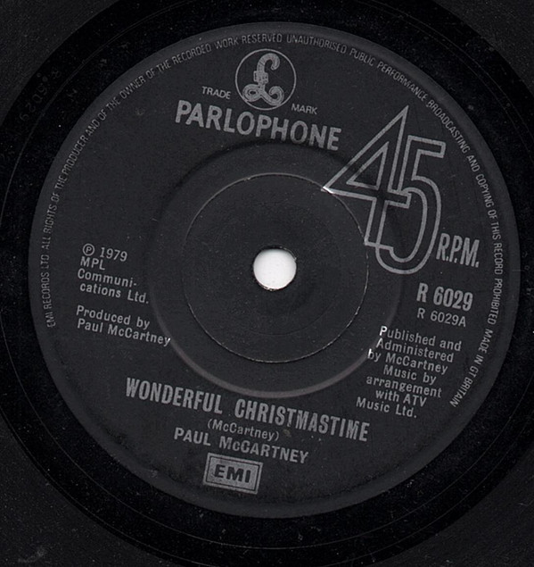 Accords et paroles Wonderful Christmastime Paul McCartney