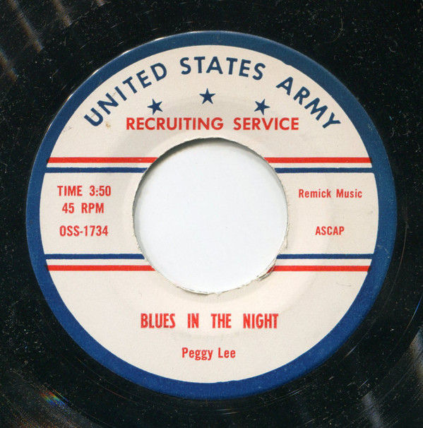 Accords et paroles Blues In The Night Peggy Lee