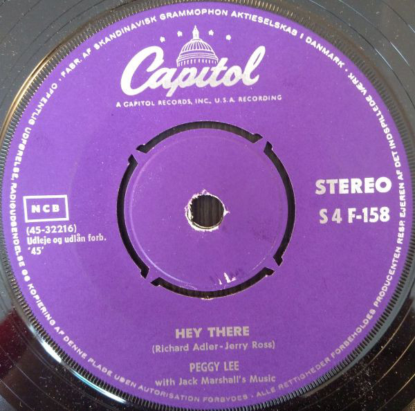 Accords et paroles Hey There Peggy Lee