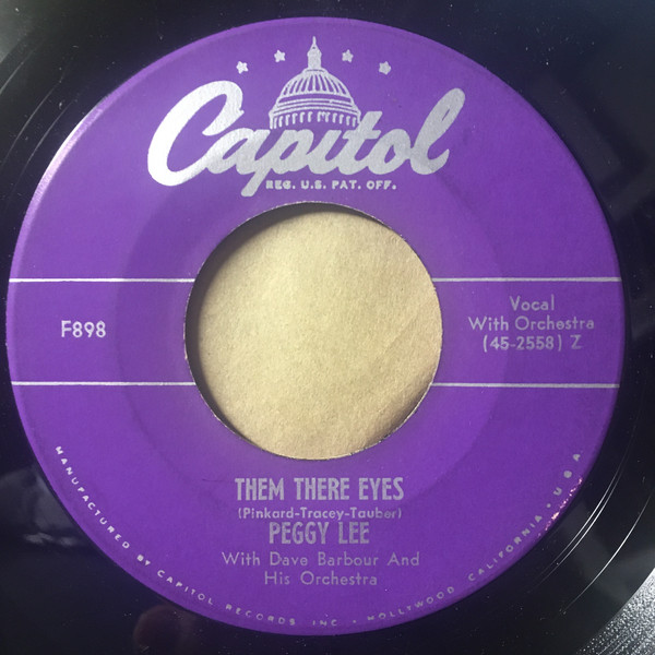 Accords et paroles Them There Eyes Peggy Lee