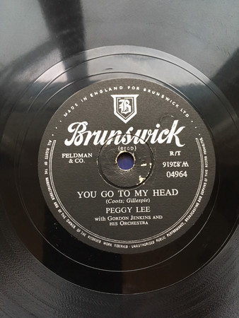 Accords et paroles You Go To My Head Peggy Lee