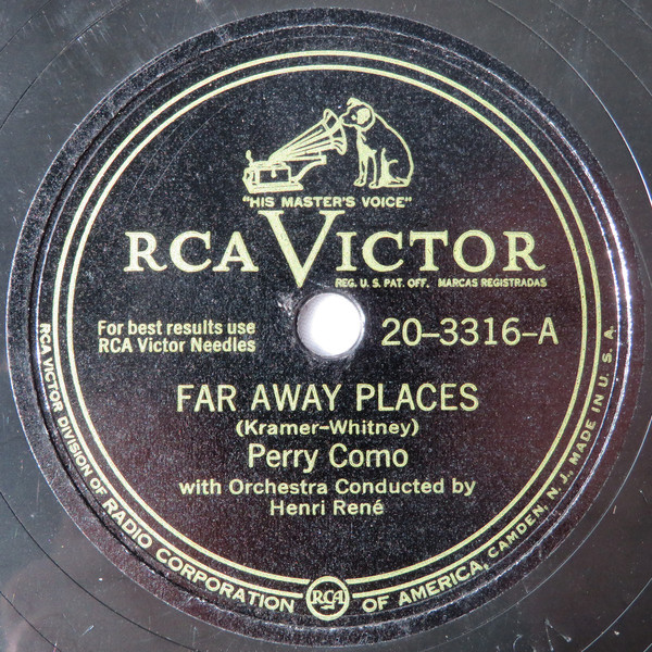 Accords et paroles Far Away Places Perry Como