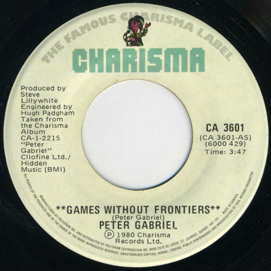 Accords et paroles Games Without Frontiers Peter Gabriel