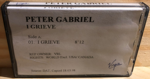 Accords et paroles I Grieve Peter Gabriel