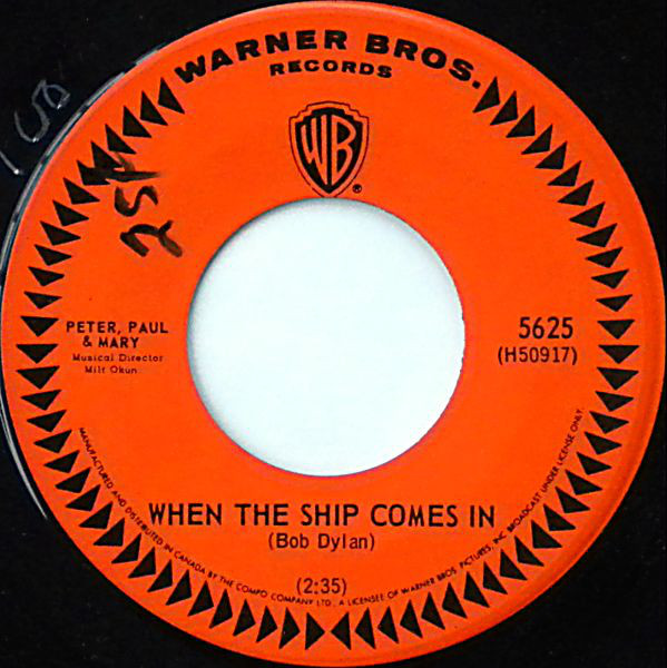 Accords et paroles When The Ship Comes In Peter, Paul and Mary