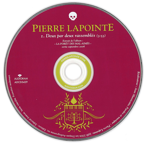 Accords et paroles Deux par deux rassemblés Pierre Lapointe