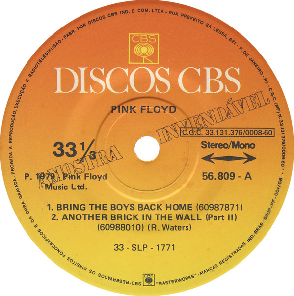 Accords et paroles Bring the boys back home Pink Floyd