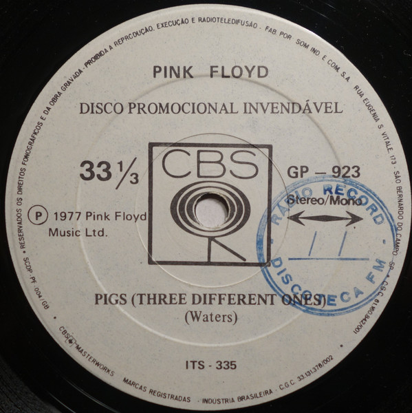 Accords et paroles Pigs Three Different Ones Pink Floyd