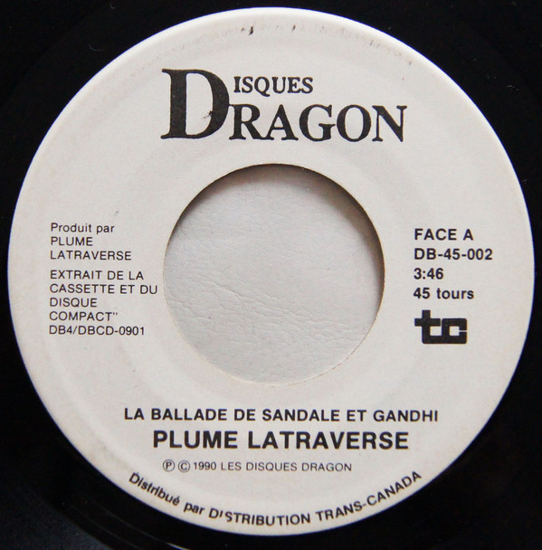 Accords et paroles La ballade de Sandale et Gandhi Plume Latraverse