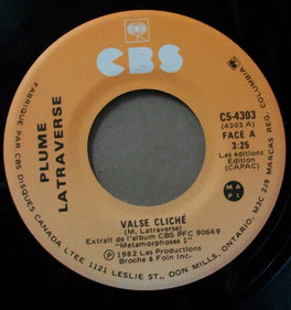 Accords et paroles Valse cliché Plume Latraverse