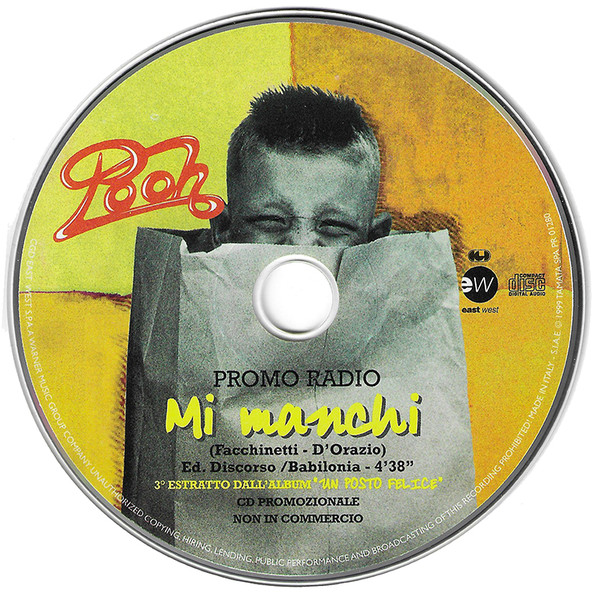 Accords et paroles Mi Manchi Pooh