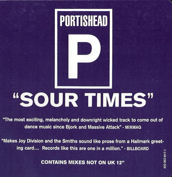 Accords et paroles Sour Times Portishead