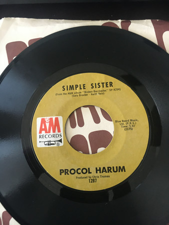 Accords et paroles Simple Sister Procol Harum