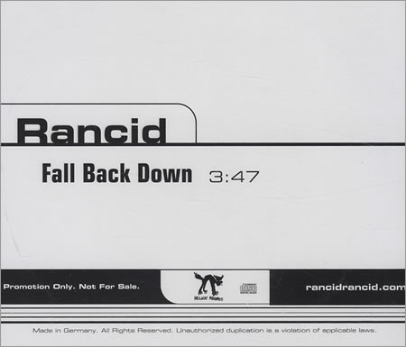 Accords et paroles Fall Back Down Rancid