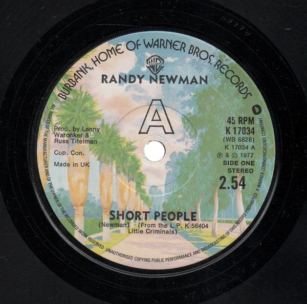 Accords et paroles Short people Randy Newman