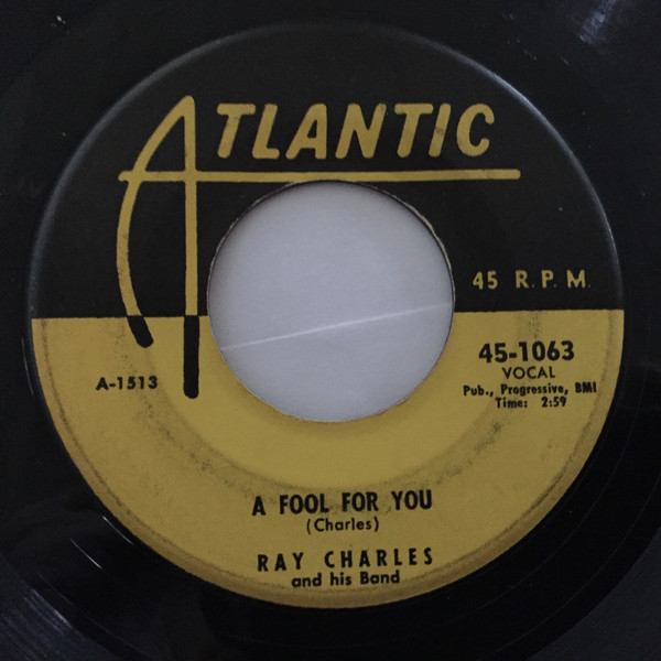 Accords et paroles A Fool For You Ray Charles