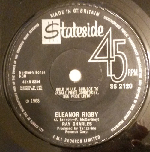 Accords et paroles Eleanor Rigby Ray Charles