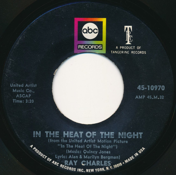 Accords et paroles In The Heat Of The Night Ray Charles