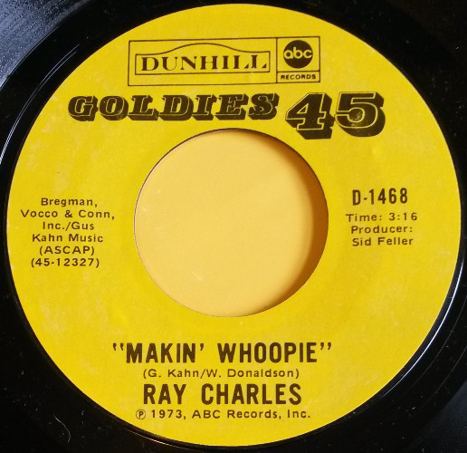 Accords et paroles Makin' Whoopie Ray Charles