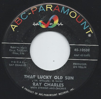 Accords et paroles That Lucky Old Sun Ray Charles