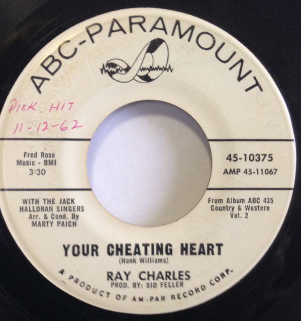 Accords et paroles Your Cheatin` Heart Ray Charles
