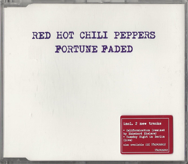 Accords et paroles Fortune Faded Red Hot Chili Peppers