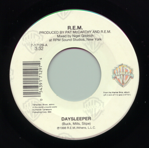 Accords et paroles Daysleeper R.E.M.