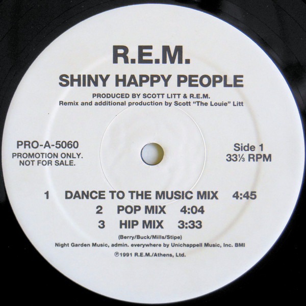 Accords et paroles Shiny Happy People R.E.M.