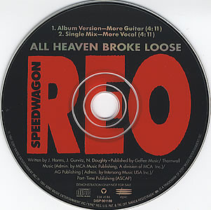 Accords et paroles All Heaven Broke Loose REO Speedwagon