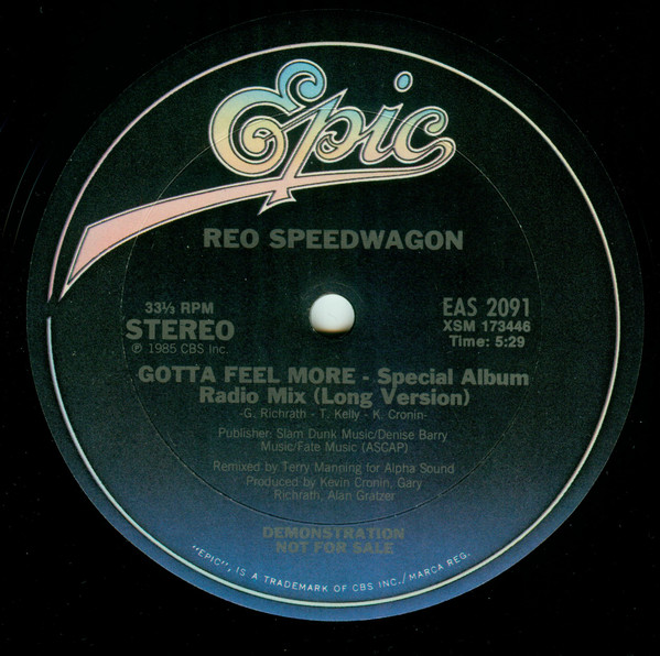 Accords et paroles Gotta Feel More REO Speedwagon