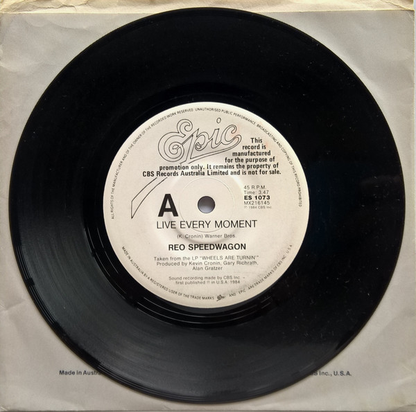 Accords et paroles Live Every Moment REO Speedwagon